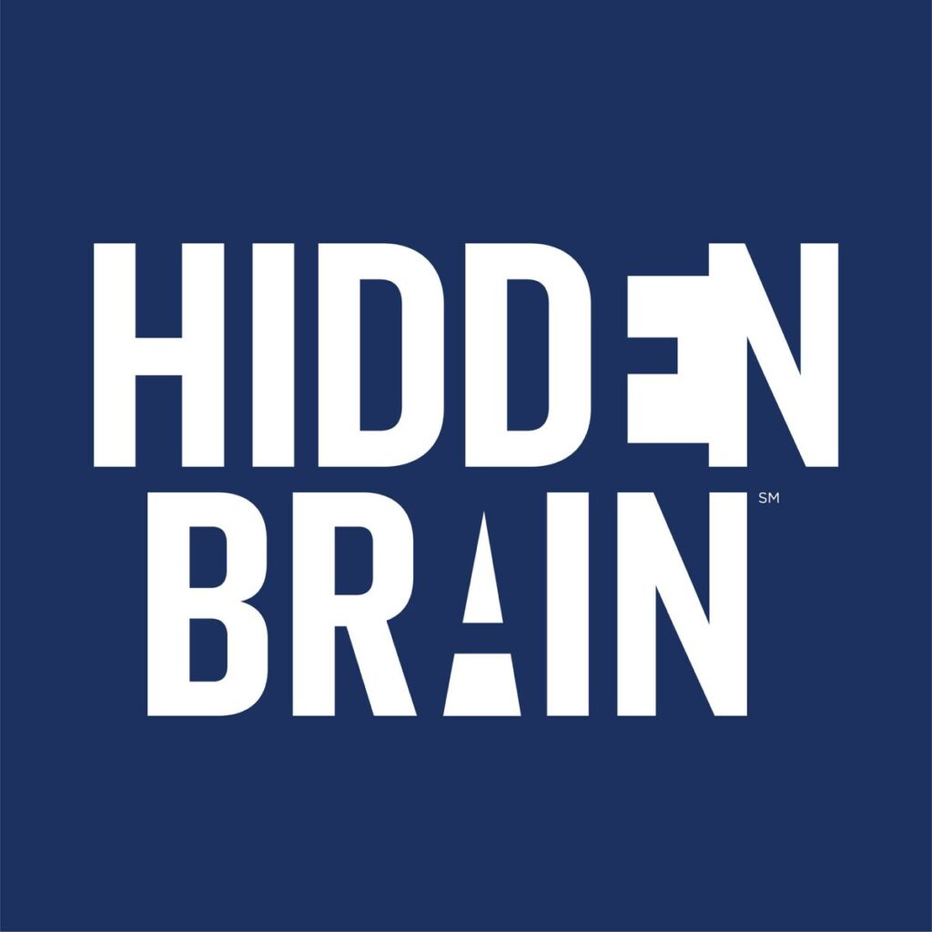Podcast cover art of hidden brain | Logo Design Valley