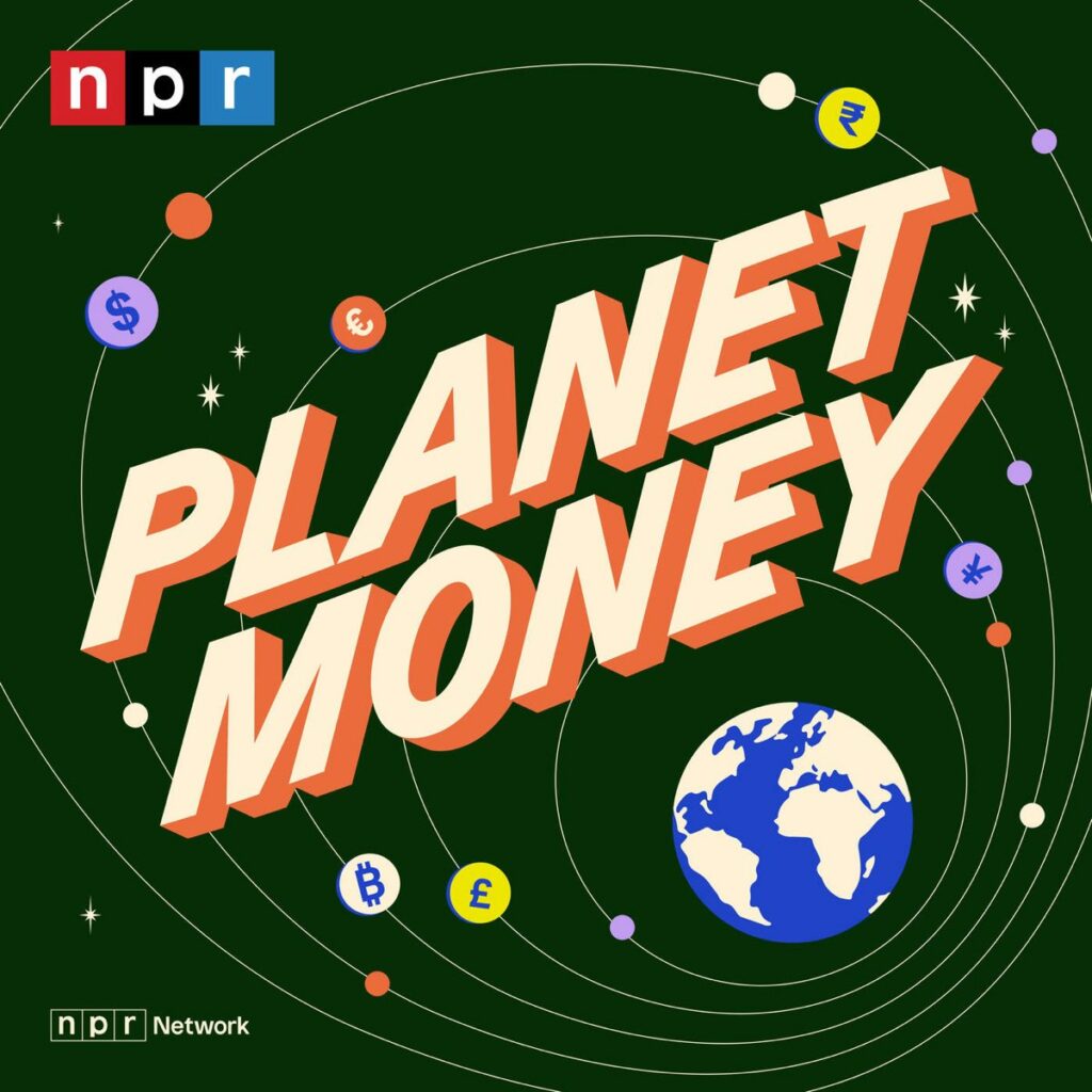 Podcast cover art of planet monkey | Logo Design Valley 