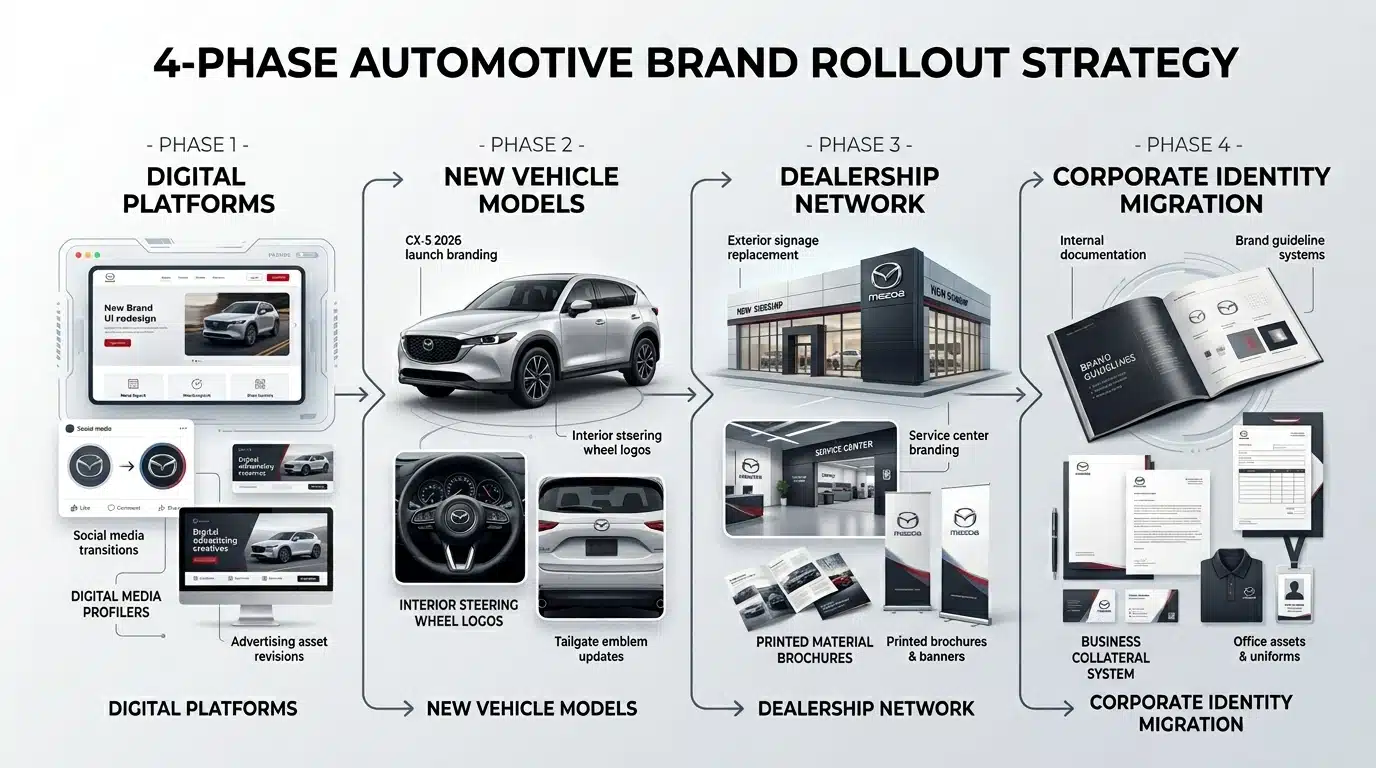 Automotive brand rollout strategy - logo design agency