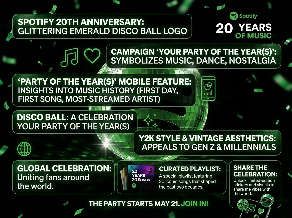 Spotify 20 year - logo design services